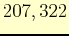 $ 207, 322$
