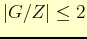 $ \vert G/Z\vert\leq 2$