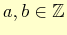 $ a, b\in \mathbb{Z}$