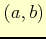$ (a,b)$