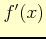 $ f'(x)$